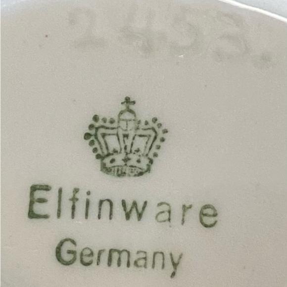 Vintage Elfinware Germany Mini Floral Fan Porcelain Trinket Box/ Jewelry Box - Picture 4 of 4